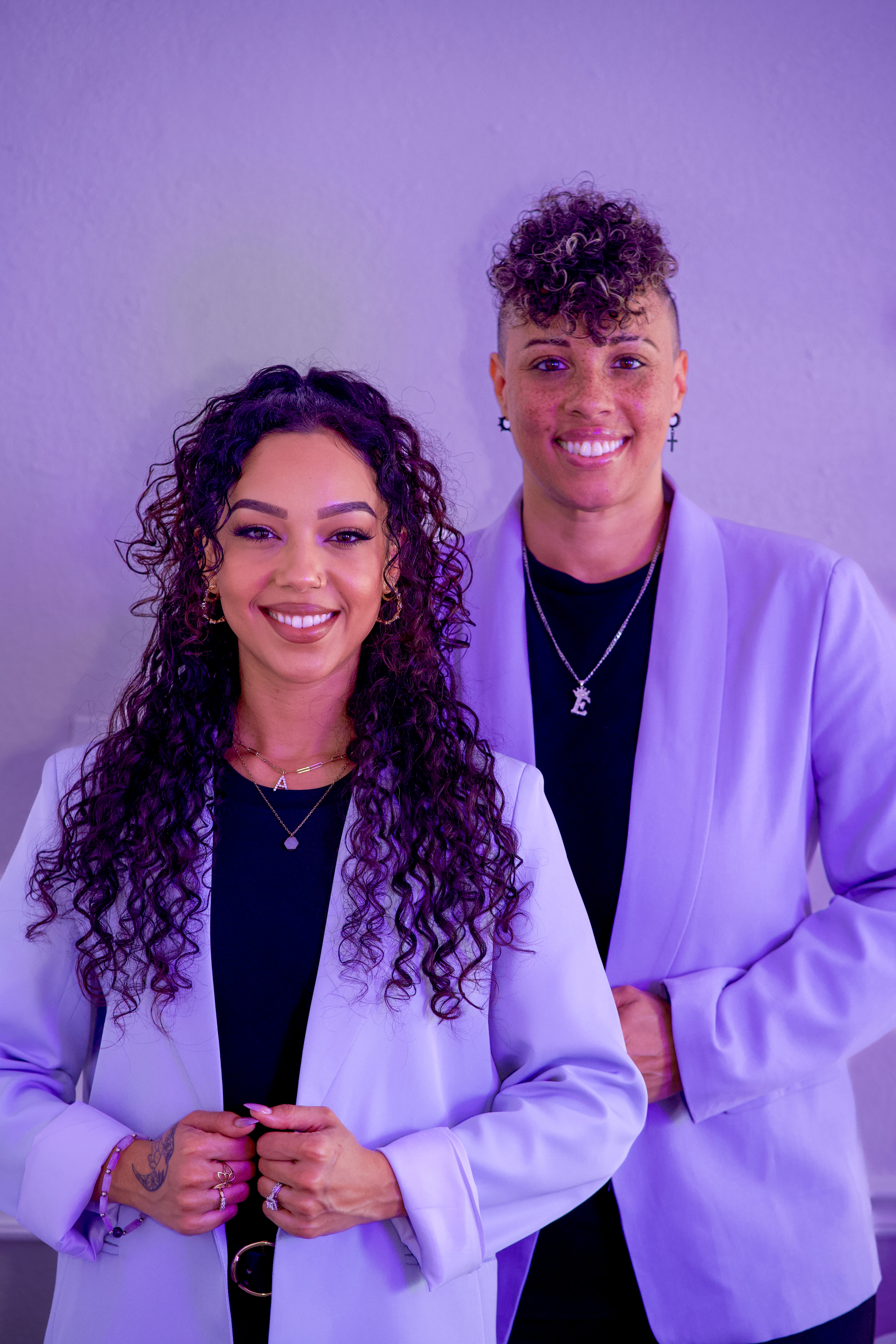 Amethyst Glow Studio owners A and E